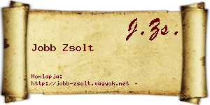 Jobb Zsolt névjegykártya