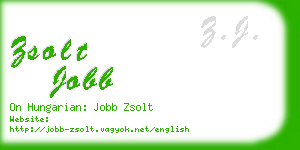 zsolt jobb business card